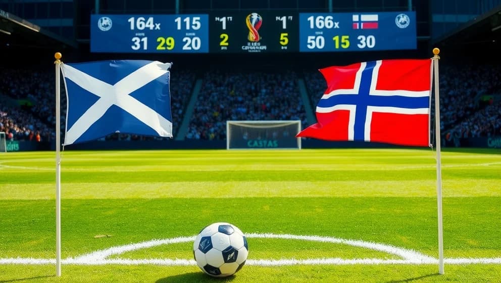 Skottland mot Norge poängställning fotboll